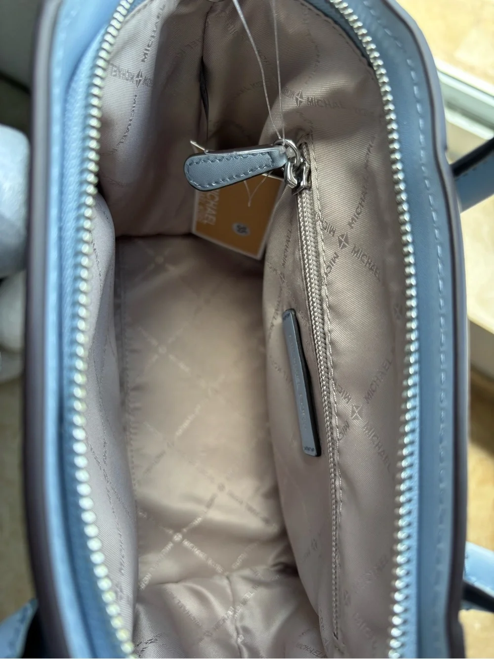 Michael Kors Avril Pale Blue Satchel-NWT